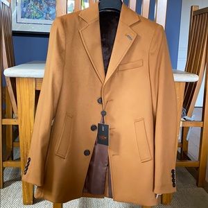 Men’s Camel Wool Overcoat
